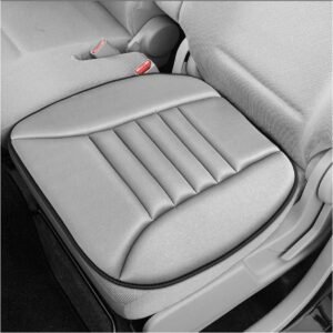 Car Seat Cushion, 1.2" Thick Comfort Memory Foam Auto Seat Pad with Non Slip Bottom, Breathable Driver Seats Pillow Pressure Relief Chair Cushion for Vehicle Office Home (Gray)